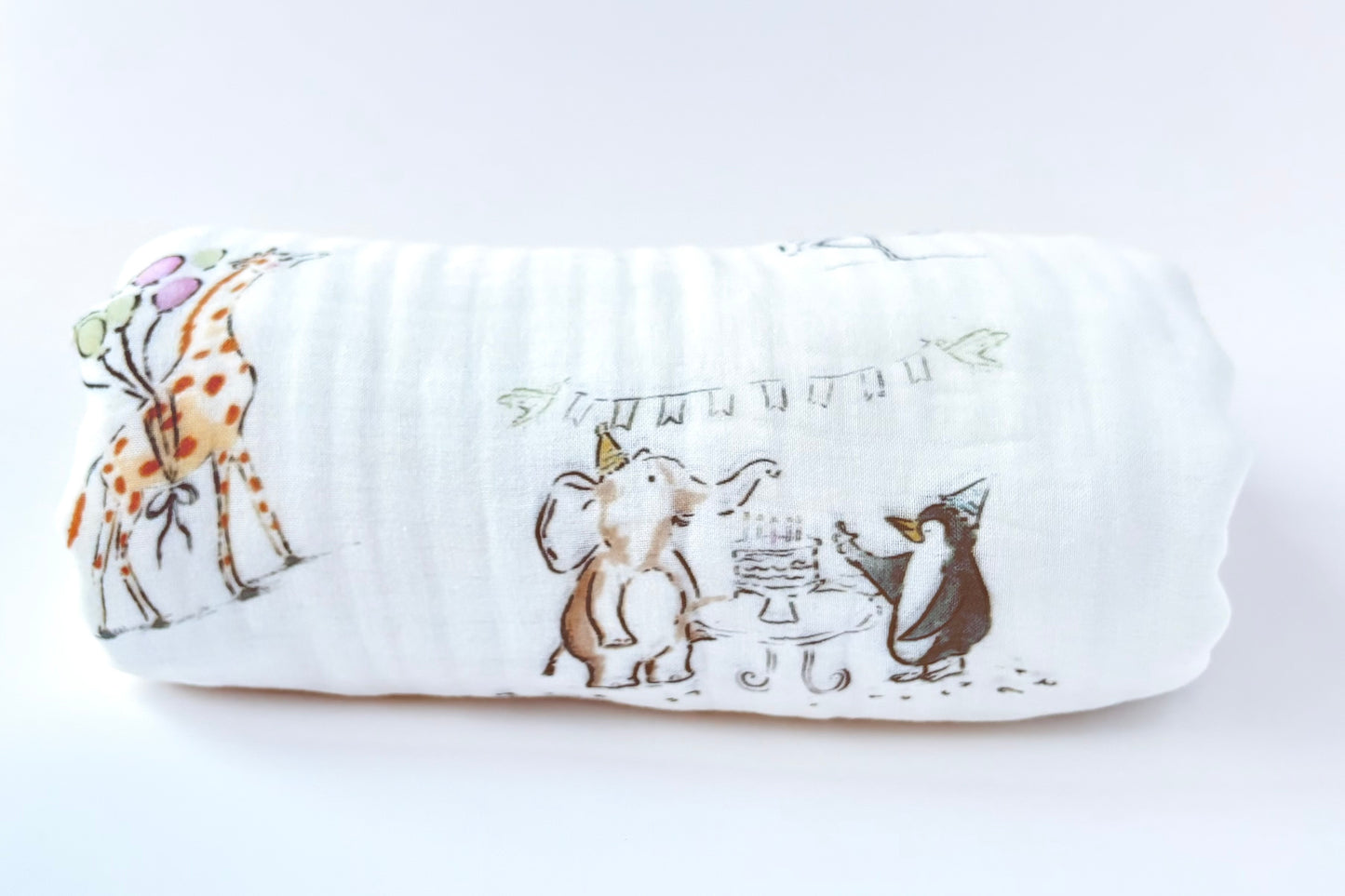 Bamboo cotton muslin blanket